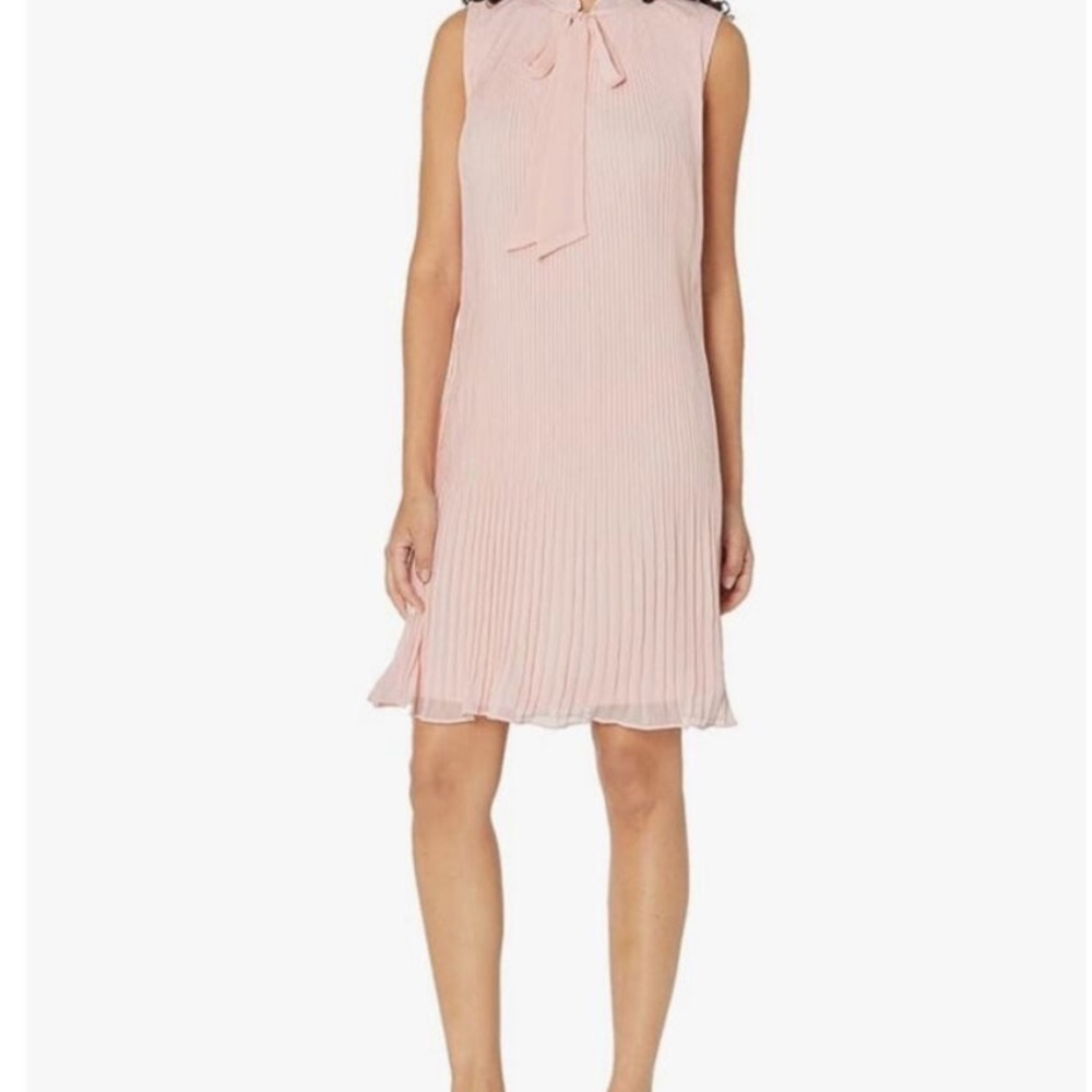 Flowy DKNY Light Pink Pleated Dress